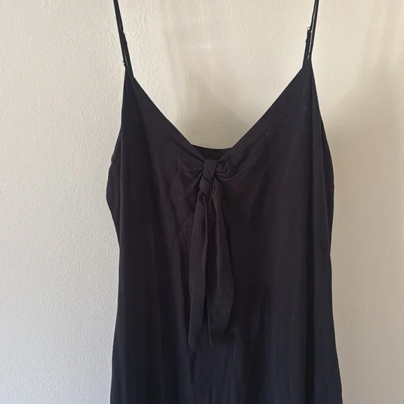 Elan Black Maxi Dress with tie, Size Small, $78 - Picture 3 of 7